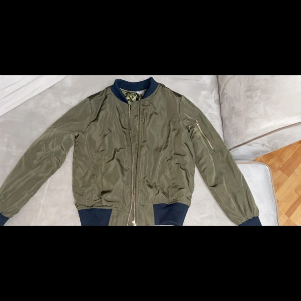 green bomber jacket